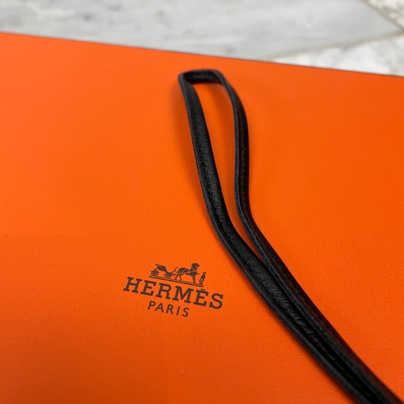 SOLD🖤Hermès Lambskin So Black Noir Rodeo Horse Charm MM - Picture 8 of 10